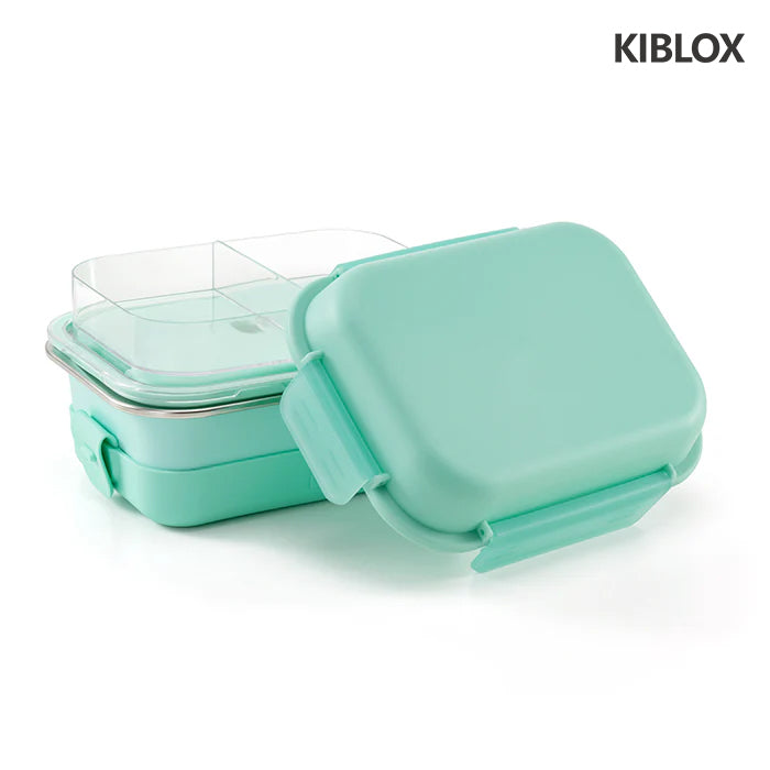 KIBLOX 5.1 Cup Stainless Steel Bento with Divider Layer and Ice Pack